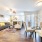 open living and dining area